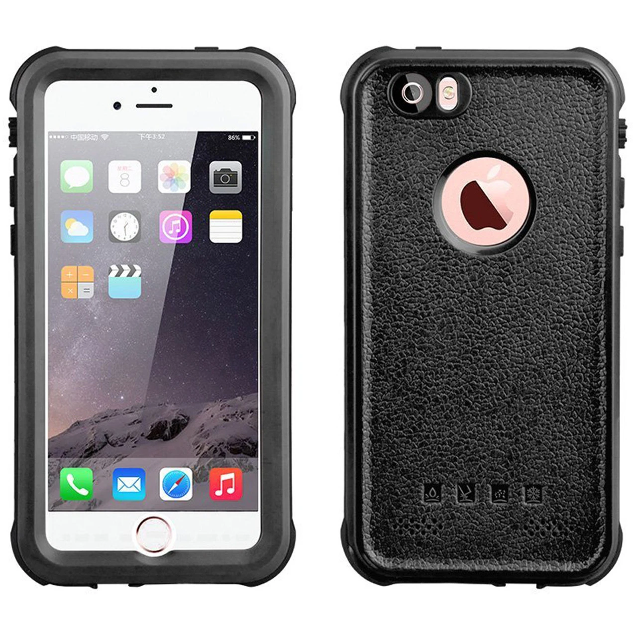 IPhone 5 / 5S / SE 1st Gen Waterproof Dirtproof Heavy Duty Case - Black 4 IPhone 5 / 5S / SE 1st Gen Waterproof Dirtproof Heavy Duty Case - Black - Image 4