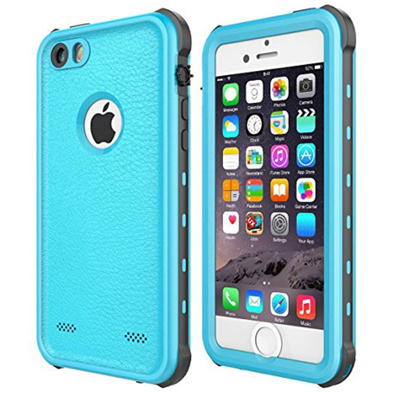 Apple IPhone 5 5S Waterproof Dirtproof Heavy Duty Case - Blue 1 Apple IPhone 5 5S Waterproof Dirtproof Heavy Duty Case - Blue
