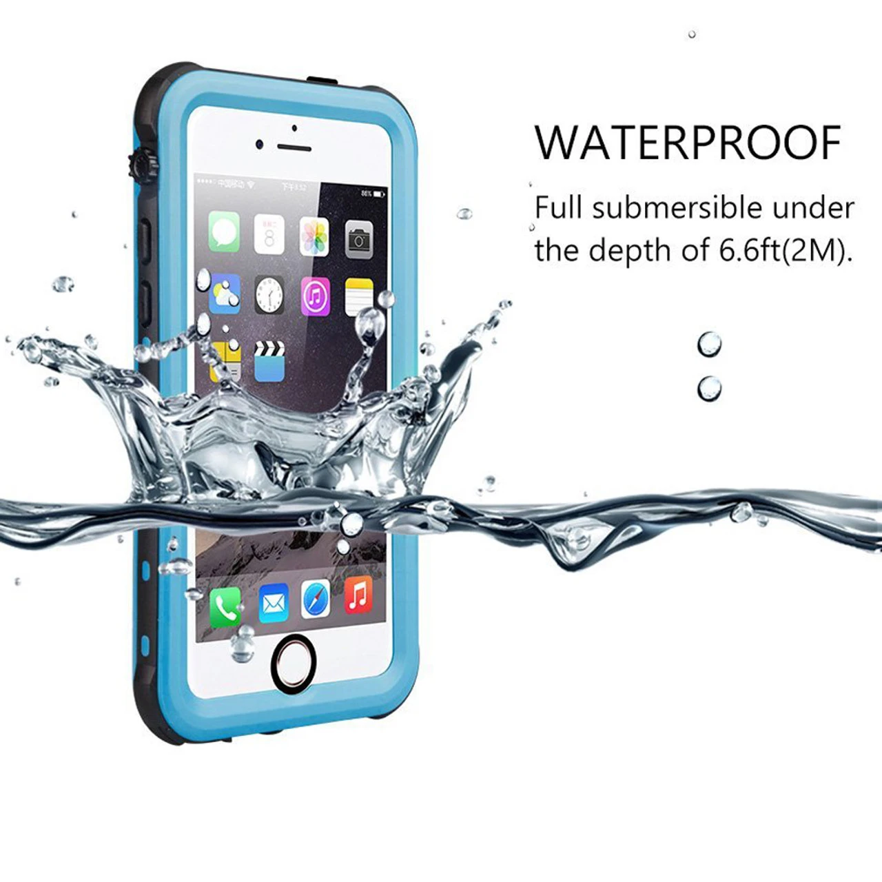 Apple IPhone 5 5S Waterproof Dirtproof Heavy Duty Case - Blue 4 Apple IPhone 5 5S Waterproof Dirtproof Heavy Duty Case - Blue - Image 4