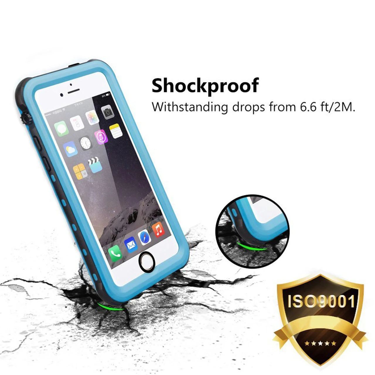 Apple IPhone 5 5S Waterproof Dirtproof Heavy Duty Case - Blue 5 Apple IPhone 5 5S Waterproof Dirtproof Heavy Duty Case - Blue - Image 5