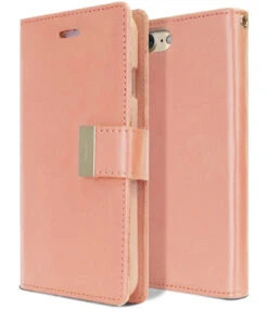 Rose Gold Mercury Rich Diary Wallet Case For IPhone 7 / 8 / SE 2020 SE 2022