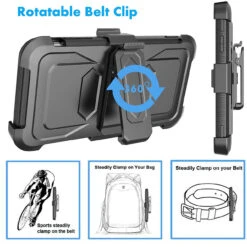 Apple IPhone 6 / 6S 4.7" Military Style Defender Case With Optional Holster -Cheap NewCase Store iphone 6 7 8 extreme military black 5 38326.1570017957