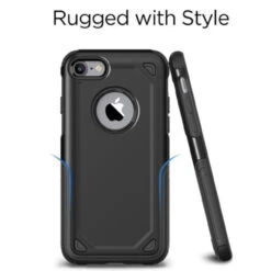 Black Apple IPhone 7 / 8 Slim Armor Bumper Grip Case Cover -Cheap NewCase Store iphone 6 7 8 slim armor bumper case black 8 45400.1614653427