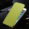 Green Vertical Flip Genuine Leather Case Cover For Apple IPhone 7