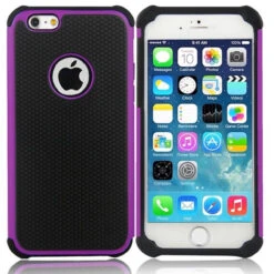 Purple Heavy Duty Defender Case For Apple IPhone 7 / 8