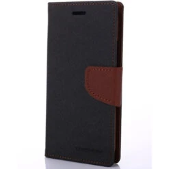 Mercury Goospery Fancy Diary IPhone 4S / 4 Wallet Case - Black / Brown