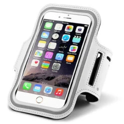 White IPhone 6 / 6s Armband Case Cove For Training And Exercise
