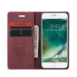 Classy Wine IPhone 6 Plus / 7 Plus / 8 Plus CaseMe Compact Wallet Case -Cheap NewCase Store iphone 7 8 caseme wallet wine 1 85838.1690891138