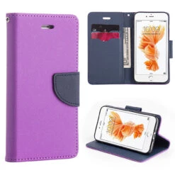 Mercury Goospery Fancy Diary IPhone 4S / 4 Wallet Case - Purple / Navy