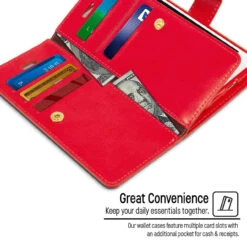 Red Genuine Mercury Mansoor Wallet Case For IPhone 5 / 5S / SE 1st Gen -Cheap NewCase Store iphone 7 8 mercury mansoor wallet red 4 52760.1632355607