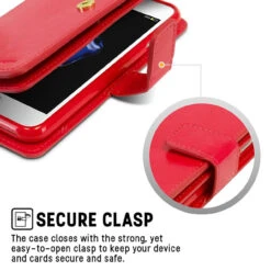 Red Genuine Mercury Mansoor Wallet Case For IPhone 5 / 5S / SE 1st Gen -Cheap NewCase Store iphone 7 8 mercury mansoor wallet red 7 06266.1632355607