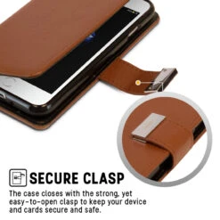 Vintage Brown Genuine Mercury Rich Diary Wallet Case For IPhone 7 / 8 -Cheap NewCase Store iphone 7 8 mercury rich diary brown 3 49212.1641695130