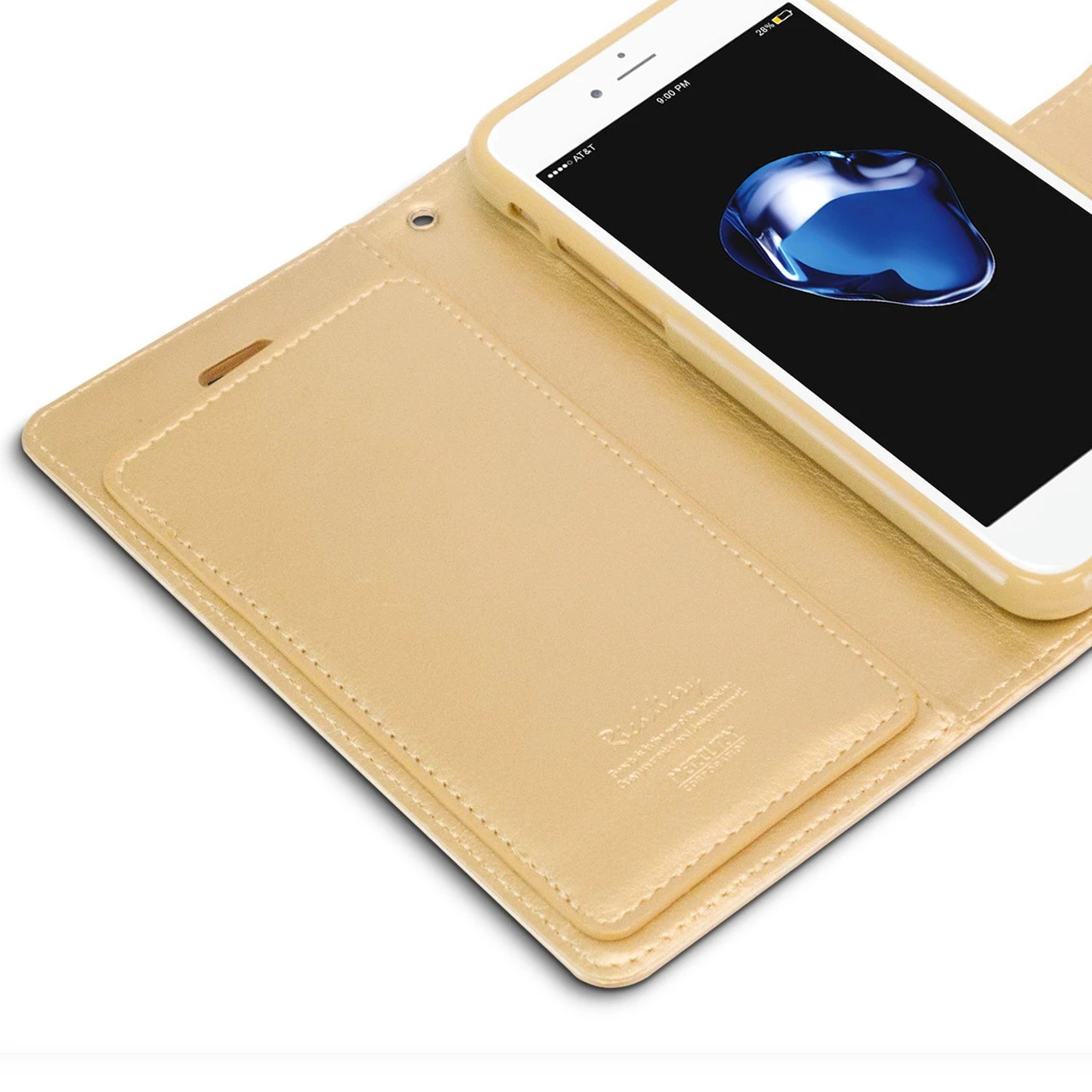 Stylish IPhone 7 / 8 Genuine Mercury Rich Diary Wallet Case - Gold 5 Stylish IPhone 7 / 8 Genuine Mercury Rich Diary Wallet Case - Gold - Image 5