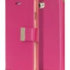 Hot Pink Genuine Mercury Rich Diary Wallet Card Case For IPhone 6 / 6S