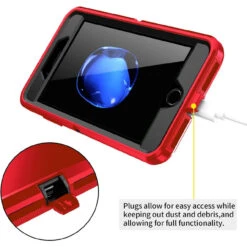 Red Full Body Heavy Duty Defender Case For IPhone 7 / 8 11 Red Full Body Heavy Duty Defender Case For IPhone 7 / 8 -Cheap NewCase Store iphone 7 8 military grade defender case red 5 21835.1673678436