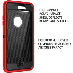 Red Full Body Heavy Duty Defender Case For IPhone 7 / 8 13 Red Full Body Heavy Duty Defender Case For IPhone 7 / 8 -Cheap NewCase Store iphone 7 8 military grade defender case red 7 49830.1673678436