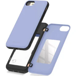 Lilac IPhone 7 / 8 / SE 2020 Goospery Slim Shock Proof Magnetic Door Case