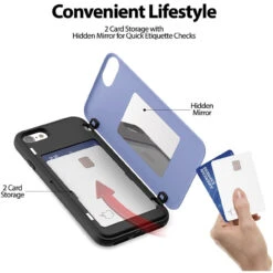 Lilac IPhone 7 / 8 / SE 2020 Goospery Slim Shock Proof Magnetic Door Case -Cheap NewCase Store iphone 7 8 se 2020 goospery magnetic door case lilac 3 90547.1675299922