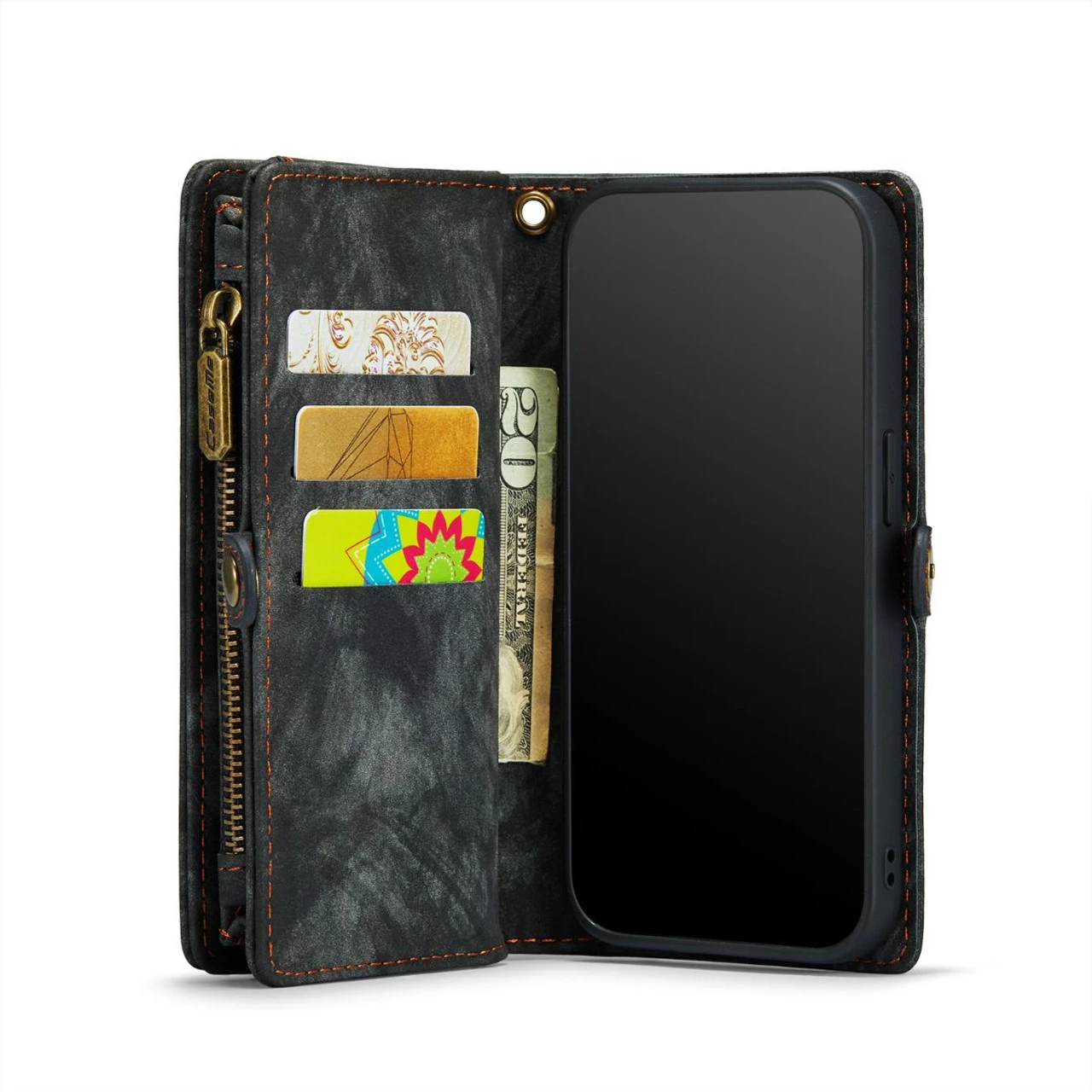 Black IPhone 7 / 8 / SE 2nd / 3rd Gen Multi-functional 2 In 1 Magnetic Wallet Case Cover 1 Black IPhone 7 / 8 / SE 2nd / 3rd Gen Multi-functional 2 In 1 Magnetic Wallet Case Cover