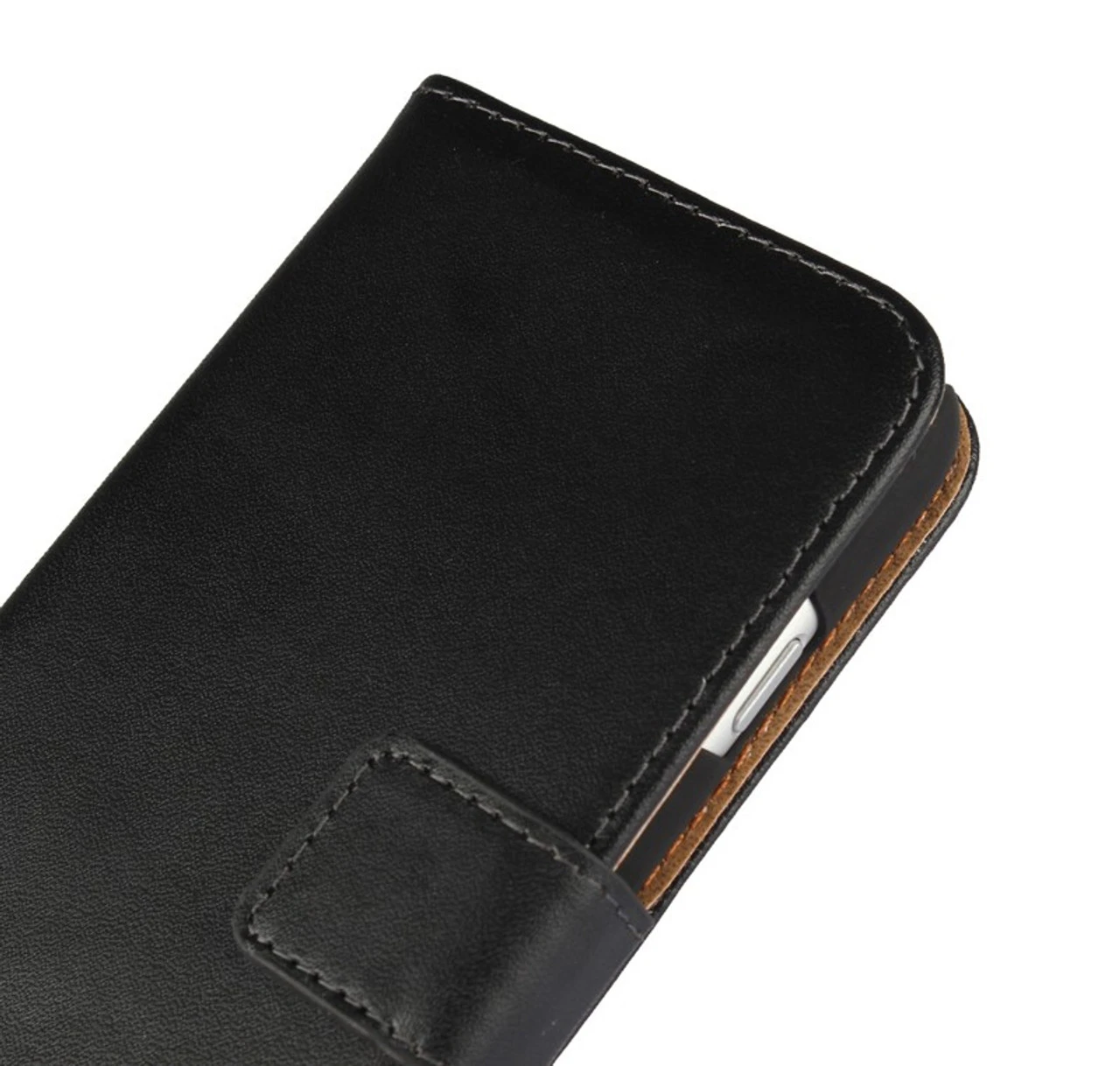 Black Genuine Leather Business Wallet Case For Apple IPhone 7 / 8 5 Black Genuine Leather Business Wallet Case For Apple IPhone 7 / 8 - Image 5