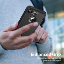 Black IPhone 7 Plus / 8 Plus Tough Military Grade Drop Proof Defender Case -Cheap NewCase Store iphone 7 plus 8 plus military grade defender case black 3 84680.1673678439