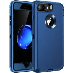 Blue Tradies Military Defender Heavy Duty Case For IPhone 7 Plus / 8 Plus