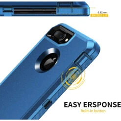 Blue Tradies Military Defender Heavy Duty Case For IPhone 7 Plus / 8 Plus -Cheap NewCase Store iphone 7 plus 8 plus military grade defender case blue 7 01552.1673678441