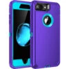 Purple Heavy Duty Defender Military Grade Case For IPhone 7 Plus / 8 Plus