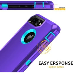 Purple Heavy Duty Defender Military Grade Case For IPhone 7 Plus / 8 Plus 9 Purple Heavy Duty Defender Military Grade Case For IPhone 7 Plus / 8 Plus -Cheap NewCase Store iphone 7 plus 8 plus military grade defender case purple 3 49574.1673678442