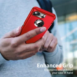 Red Full Body Heavy Duty Defender Case For IPhone 7 Plus / 8 Plus -Cheap NewCase Store iphone 7 plus 8 plus military grade defender case red 6 09298.1673678443