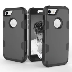 Black IPhone 6/ 6S Tradies Heavy Duty Defender Triple Layer Case