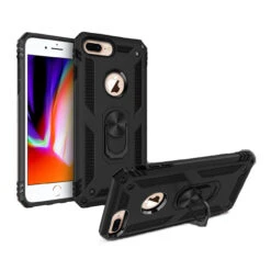 Black 360 Rotating Metal Ring Slim Armor Stand Case For IPhone 7 / 8 13 Black 360 Rotating Metal Ring Slim Armor Stand Case For IPhone 7 / 8 -Cheap NewCase Store iphone 8 metal ring kickstand case black7 49633.1591342790