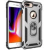 Silver Apple IPhone 8 Plus 360 Rotating Stand Heavy Duty Case