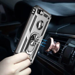 Silver IPhone 7 / 8 Heavy Duty Armor 360 Rotating Metal Ring Stand Case 11 Silver IPhone 7 / 8 Heavy Duty Armor 360 Rotating Metal Ring Stand Case -Cheap NewCase Store iphone 8 metal ring kickstand case silver 3 55907.1599534331