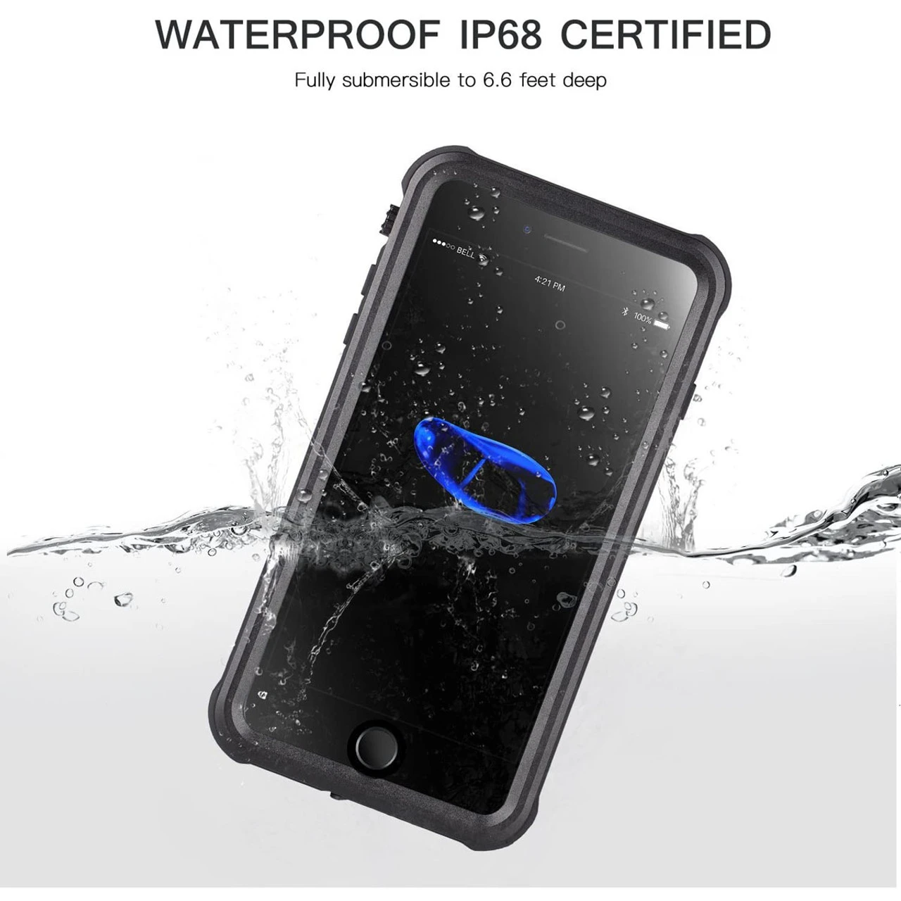 Apple IPhone 7 / 8 Waterproof Dirtproof Heavy Duty Case Cover - Black 3 Apple IPhone 7 / 8 Waterproof Dirtproof Heavy Duty Case Cover - Black - Image 3