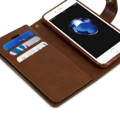 Vintage Brown IPhone SE 2020 Genuine Mercury Mansoor Diary Wallet Case -Cheap NewCase Store iphone se 2020 mercury mansoor wallet brown 8 03366.1594863362