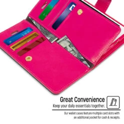 Stylish Hot Pink IPhone SE 2020 Genuine Mercury Mansoor Diary Wallet Case -Cheap NewCase Store iphone se 2020 mercury mansoor wallet hot pink 4 93513.1594863428