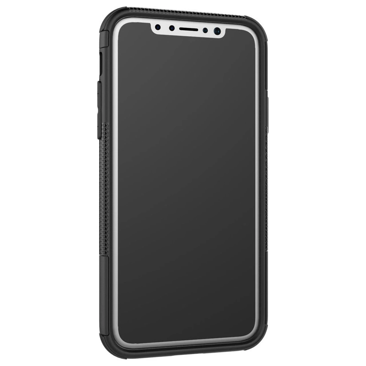 Apple IPhone XS Max Heavy Duty Kickstand Case Cover - Black 3 Apple IPhone XS Max Heavy Duty Kickstand Case Cover - Black - Image 3