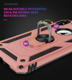 Rose Gold IPhone X / XS Metal 360 Degree Ring Armour Stand Case 8 Rose Gold IPhone X / XS Metal 360 Degree Ring Armour Stand Case -Cheap NewCase Store iphone x hybrid metal circle case rose 3 55891.1641356201