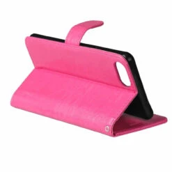 Apple IPhone X / XS Hot Pink Synthetic Leather Wallet Case With Card Slots -Cheap NewCase Store iphone x leather wallet case hotpink 3 26908.1539245490