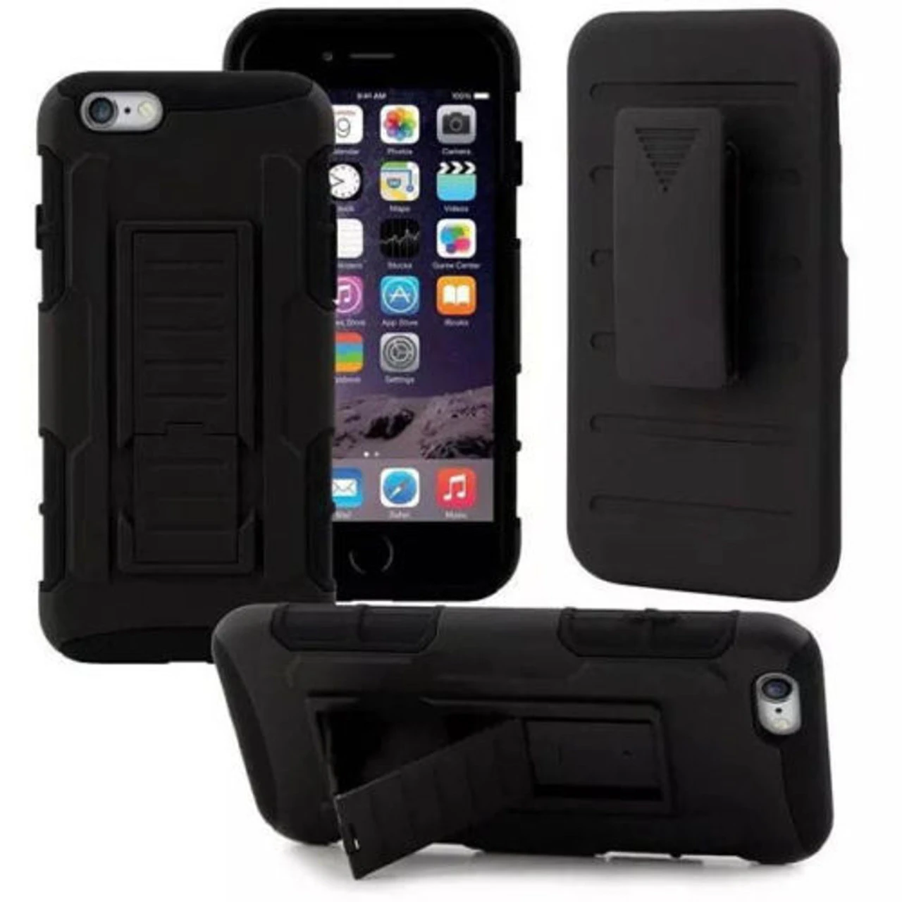 Apple IPhone X / XS Black Military Future Armor Case W/ Optional Holster 1 Apple IPhone X / XS Black Military Future Armor Case W/ Optional Holster