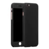 Black IPhone X / XS 360 Full Body Protection Case + Tempered Glass