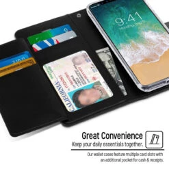 Black Genuine Mercury Rich Diary Quality Wallet Case For IPhone X / XS 16 Black Genuine Mercury Rich Diary Quality Wallet Case For IPhone X / XS -Cheap NewCase Store iphone x xs mercury rich diary black 8 25738.1685698280