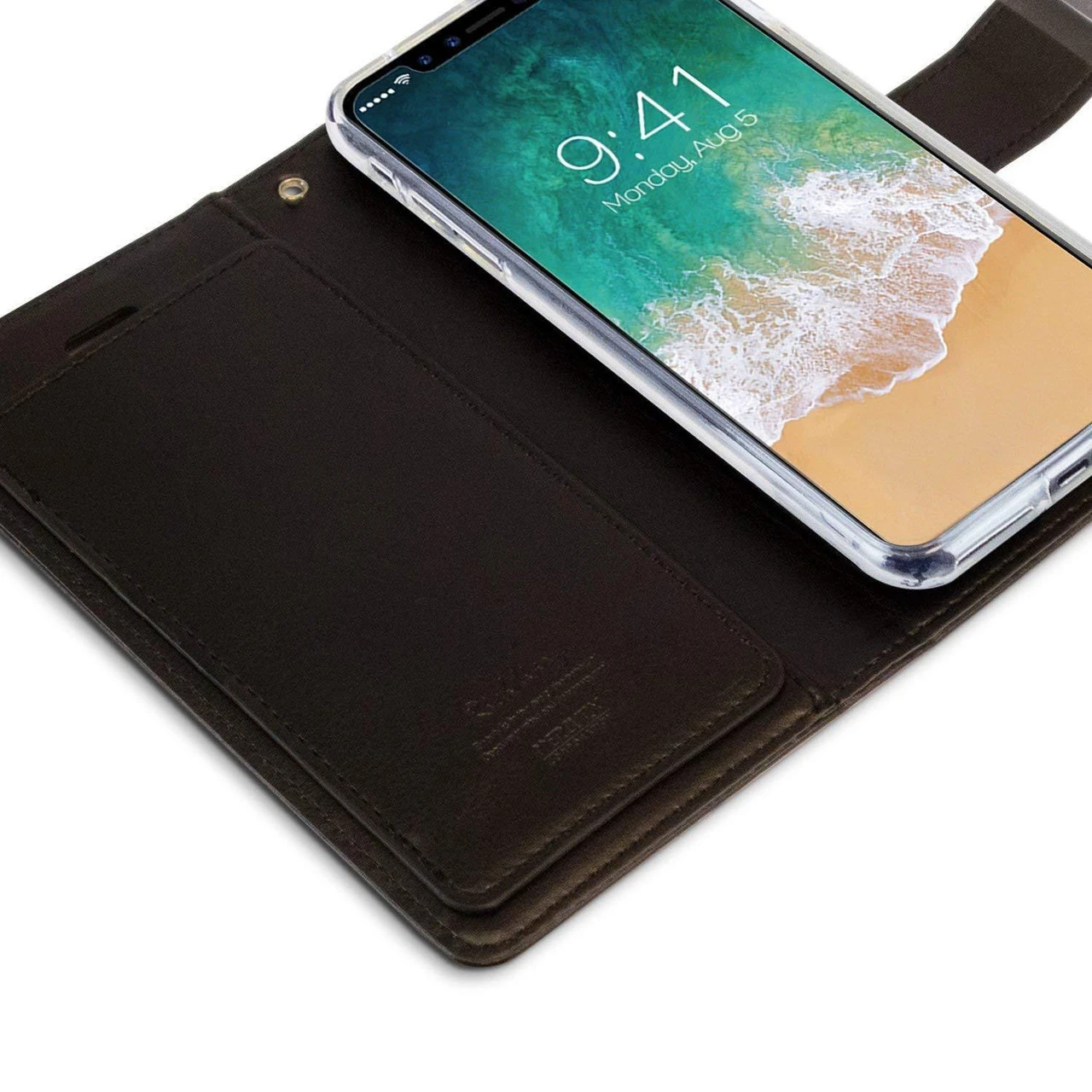 Black Genuine Mercury Rich Diary Quality Wallet Case For IPhone X / XS 9 Black Genuine Mercury Rich Diary Quality Wallet Case For IPhone X / XS - Image 9