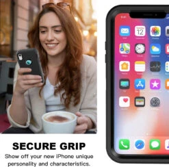 Black Full Body Heavy Duty Defender Case For IPhone X / XS 11 Black Full Body Heavy Duty Defender Case For IPhone X / XS -Cheap NewCase Store iphone x xs military grade defender case black 5 10132.1673678445
