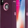 Purple IPhone X / XS Tradies Military Defender Heavy Duty Case