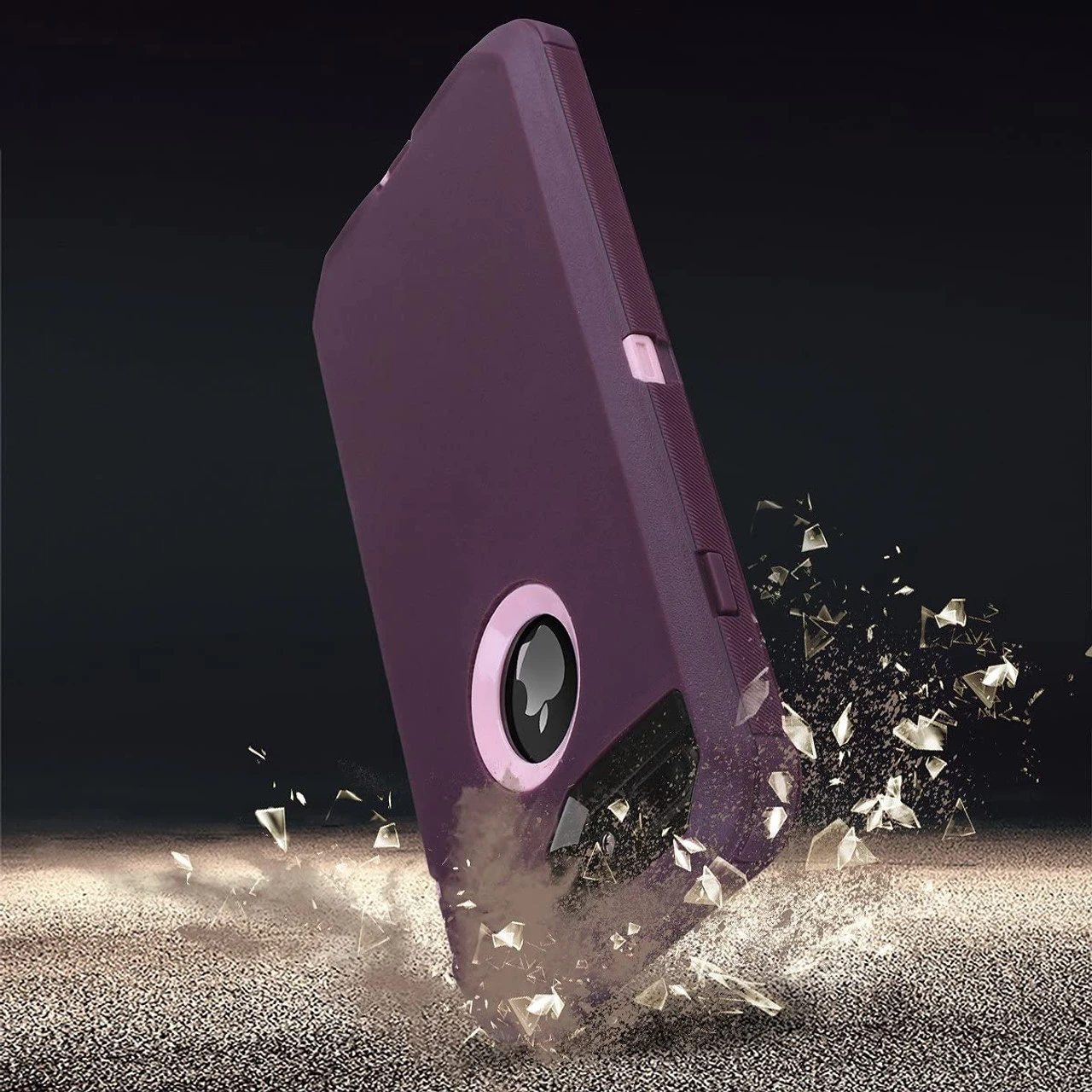 Purple IPhone X / XS Tradies Military Defender Heavy Duty Case 2 Purple IPhone X / XS Tradies Military Defender Heavy Duty Case - Image 2