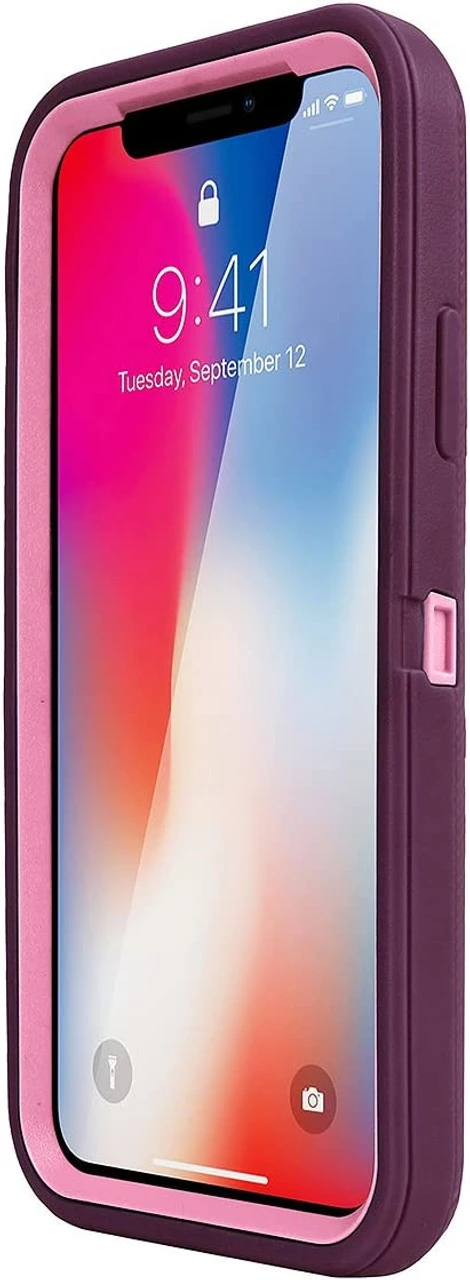 Purple IPhone X / XS Tradies Military Defender Heavy Duty Case 4 Purple IPhone X / XS Tradies Military Defender Heavy Duty Case - Image 4