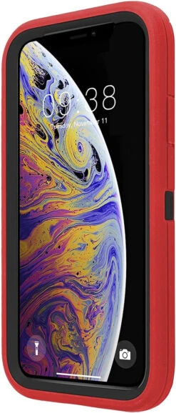 Red Heavy Duty Military Defense Drop Proof Case For IPhone X / XS 8 Red Heavy Duty Military Defense Drop Proof Case For IPhone X / XS -Cheap NewCase Store iphone x xs military grade defender case red 3 08883.1677705779