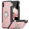 Rose Gold IPhone XR Metal 360 Degree Metal Ring Armour Stand Case